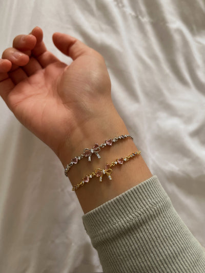 Bracelet avec nœud en zircon