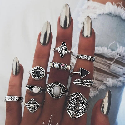 Ensemble premium unique avec 8 à 12 bagues