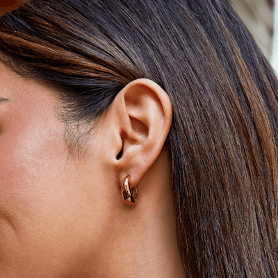 Boucles d'oreilles créoles en or Audrey