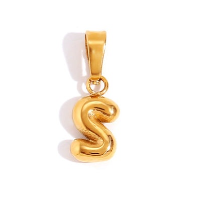 Collier avec lettre en bulle