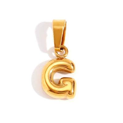 Collier avec lettre en bulle