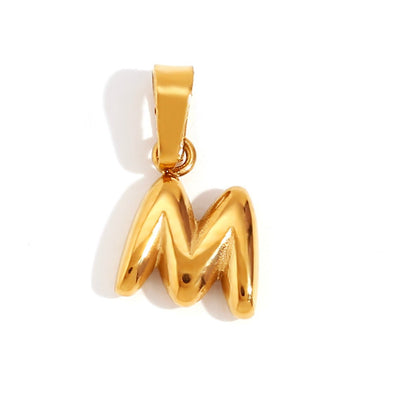 Collier avec lettre en bulle