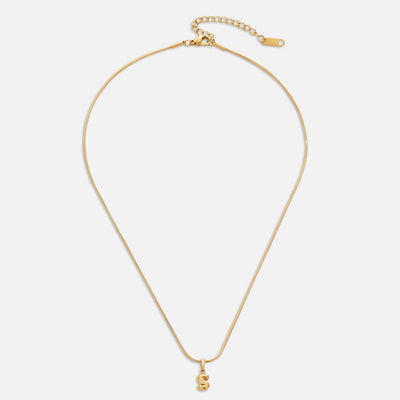Collier avec lettre en bulle