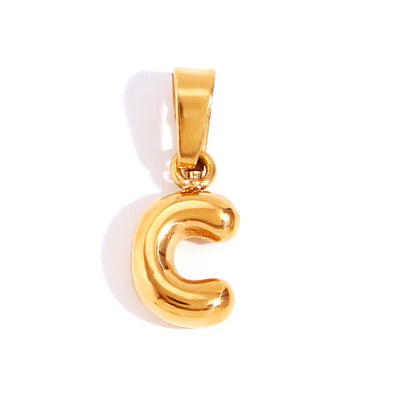 Collier avec lettre en bulle