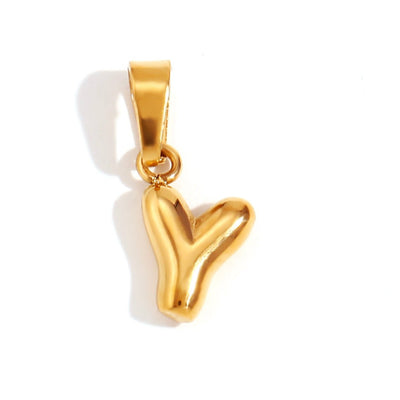 Collier avec lettre en bulle
