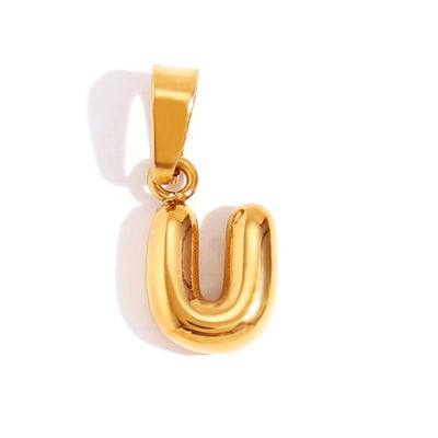 Collier avec lettre en bulle