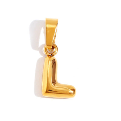 Collier avec lettre en bulle