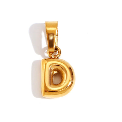 Collier avec lettre en bulle