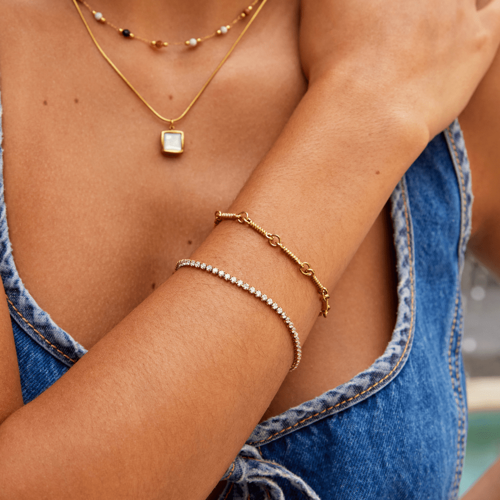Bracelet tennis Cordelia Or