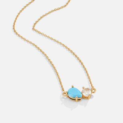 Collier avec pierre porte-bonheur en cristal
