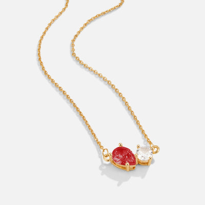 Collier avec pierre porte-bonheur en cristal