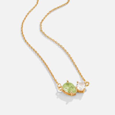 Collier avec pierre porte-bonheur en cristal