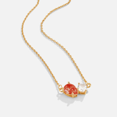 Collier avec pierre porte-bonheur en cristal