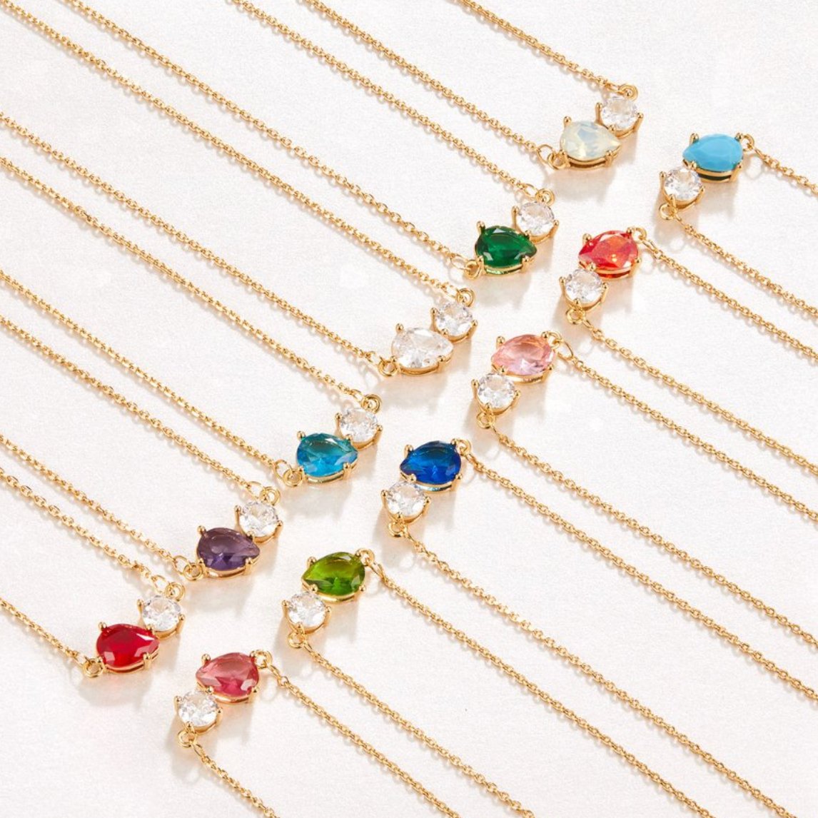 Collier avec pierre porte-bonheur en cristal