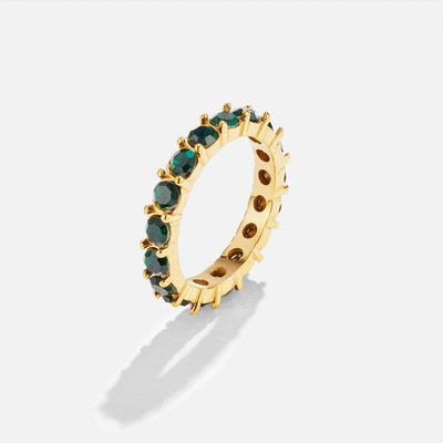 Bague en cristal Émeraude Beauté