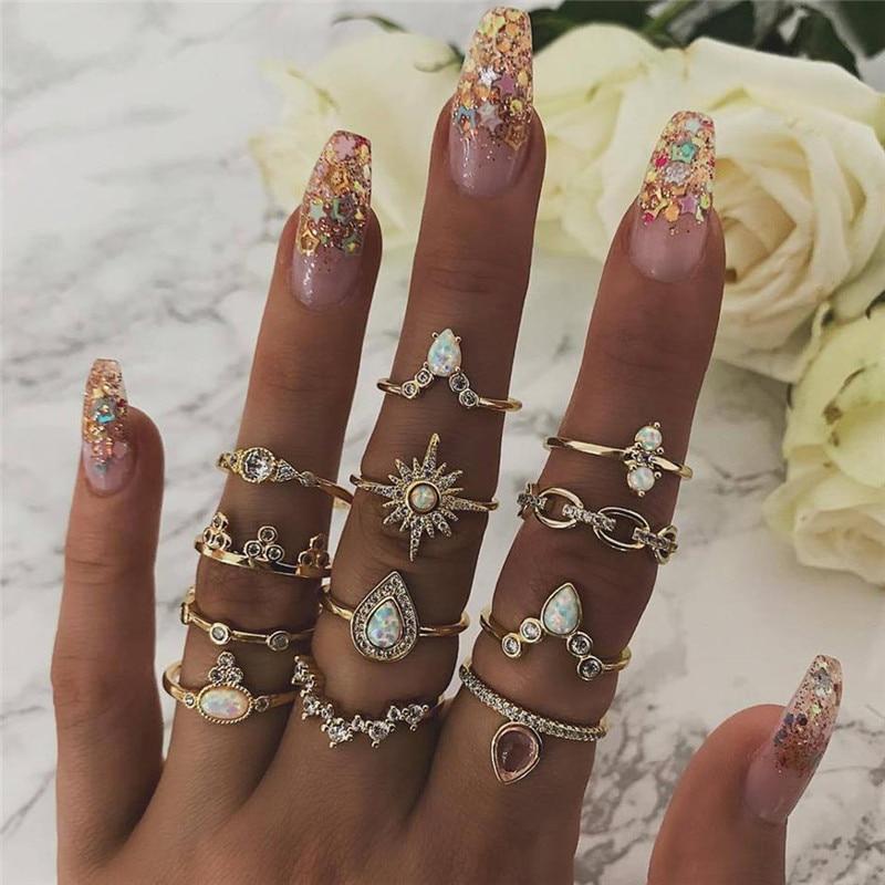 Ensemble premium unique avec 8 à 12 bagues