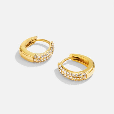Boucles d'oreilles créoles avec cristaux Lily