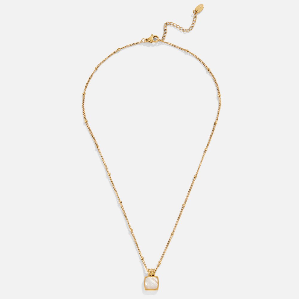 Collier avec pendentif en coquillage blanc Lucia