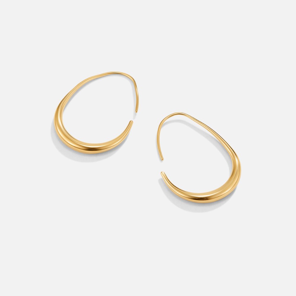 Boucles d'oreilles créoles en or Nica