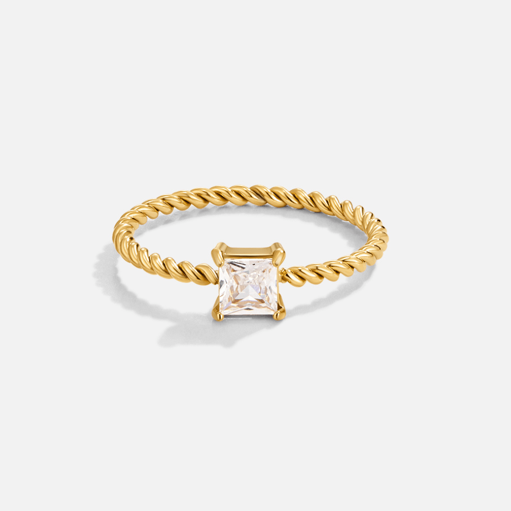 Bague tressée Sofia Crystal
