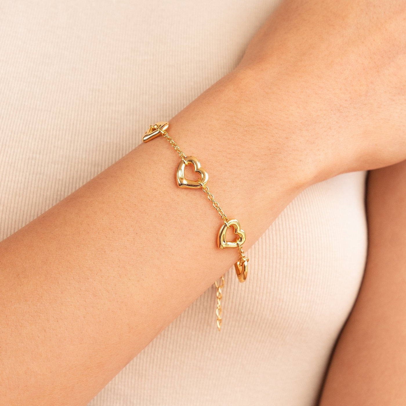 Bracelet "Fil de Cœurs"