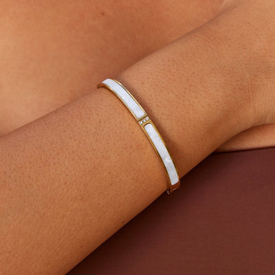 Bracelet en or blanc Sahara